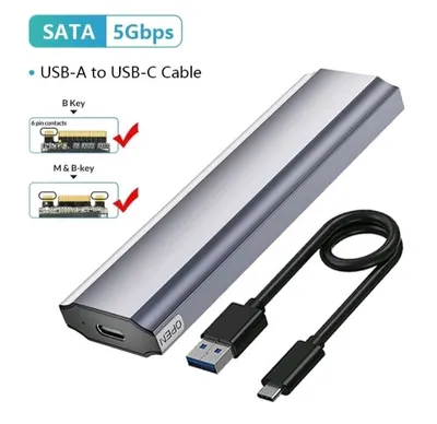 Кейс, корпус для дисков NVMe SATA, NGFF, 5 Гбит/с 1