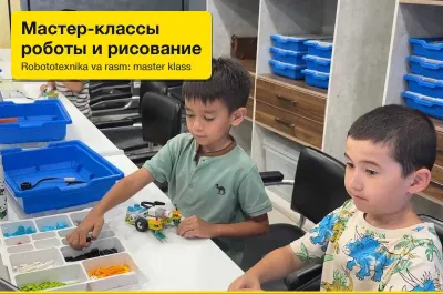 Toshkentda robototexnika va rasm chizish bo‘yicha mahorat darsi — JustRobotics 1