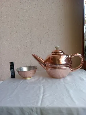 Медный чайник и пиалы 1