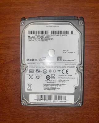 Noutbuk uchun Samsung 500Gb 2.5inch HDD 1