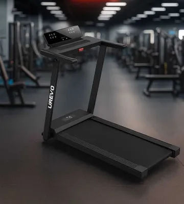 UREVO yugurish yo‘lakchasi. 2-in-1, tezligi 10-12 km/soat gacha 1