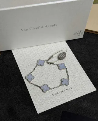 NEW Браслет Van Cleef & Arpels Vintage Alhambra 5 motifs Chalcedony 1
