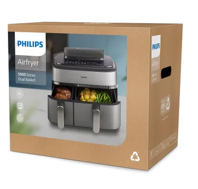 Philips NA555 9 л Аэрогриль с двумя корзинами 1