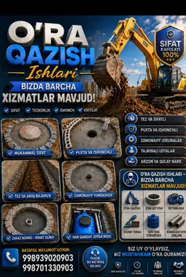 urachi ura santexnik ishlari яма transha калодис 1