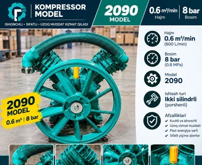 Kompressor 2090model 0.6³min/ 8atmasfera 1