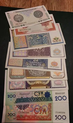 Старые купюры Узбекистана в новом состоянии 1