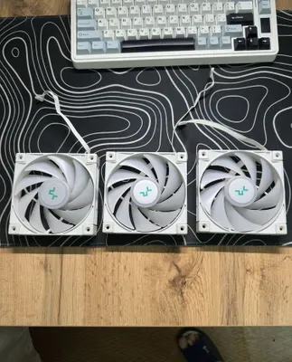 Kompyuter korpusi uchun ARGB sovutgich (ventilyator) Deepcool FC 120 WH 1