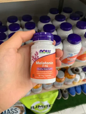 Now Foods Melatonin 3 мг — 60 растительных капсул 1
