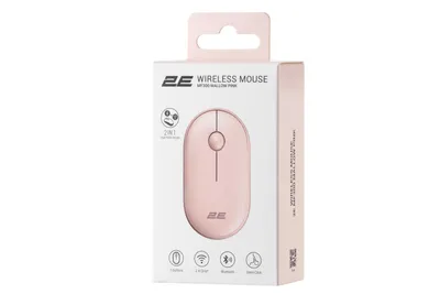 2E MF300 Silent WL BT Mallow pink sichqonchasi 1