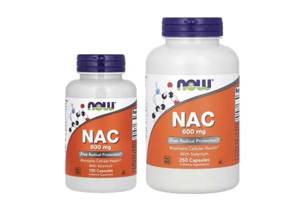 NOW Foods NAC 600 мг и 1000 мг nak нак NOW NAC 1