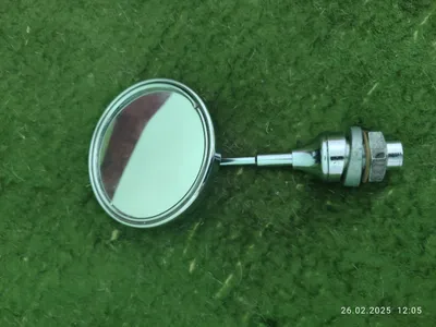 Ретро зеркало заднего вида хром 1