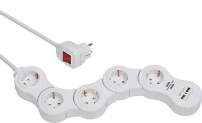 Удлинитель Brennenstuhl Vario Power с функцией зарядки через USB 1