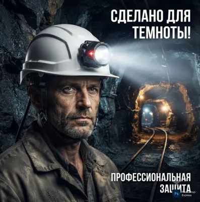 Каска защитная шахтёрскя А́АА класс с фонариком 1