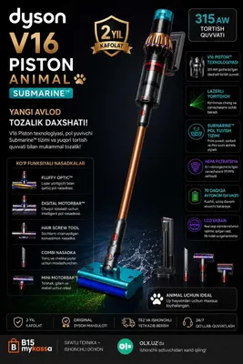 Dyson V16 Piston Animal Submarine / Dastavka / New