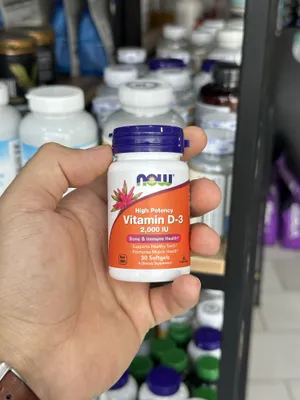 Now Vitamin D-3 2,000 IU 30 kapsula 1