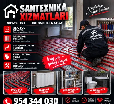 Сантехника ишлари Сантехника хизмати Сантехник 1