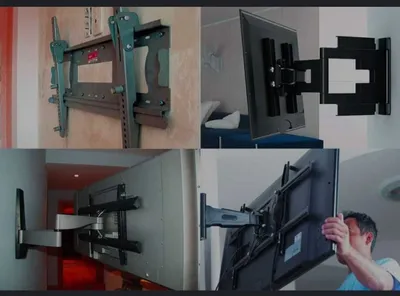 установка кронштейн ТВ