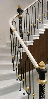 Перила high tech, loft, минимализм из металла 1
