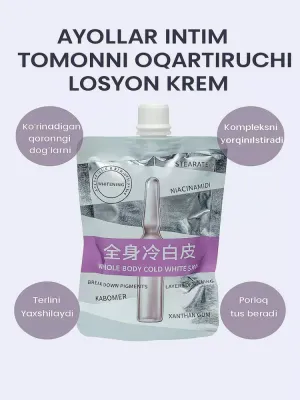 Tana oqartiruvchi krem