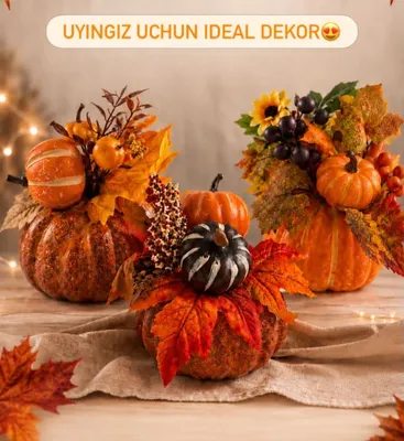 Декор из тыквы