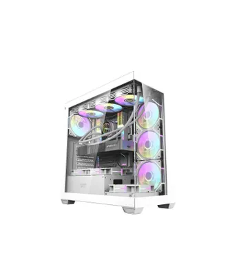 darkFlash DS900 WHITE kompyuter korpusi (ATX, ventilyatorlarsiz) 1