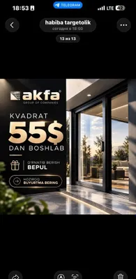 akfa romlari 55 $ dan kvadratti mantaj zamer bilan elgenberg penta 1