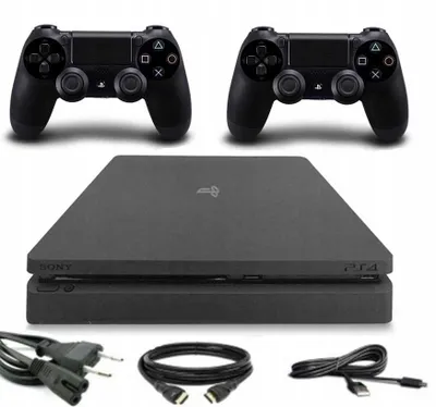 PlayStation 4 Slim 500 ГБ, 2 джойстика