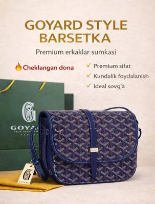 Goyard yelkama sumkasi (to‘q ko‘k) 1