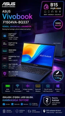 ASUS Vivobook F1504VA-BQ337/Dastavka
