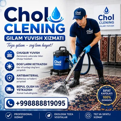 Gilam yuvish chirchiq