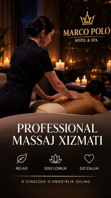 Professional massaj xizmati 24/7 Chilonzor