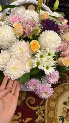 Цветы в корзине 4