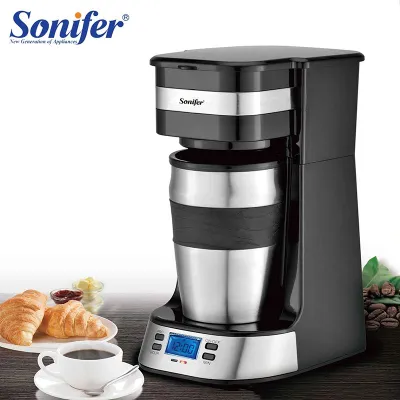 2в1 Капельная кофеварка кофемашина эспрессо американо Sonifer sf-3566 1