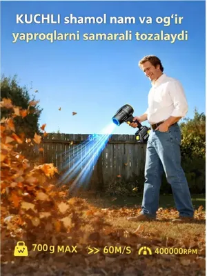 48 V Yaproq puflagich simsiz 1