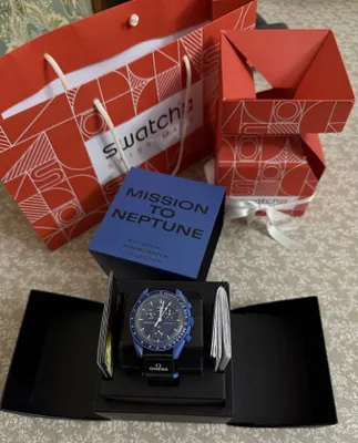 Omega Swatch Mission to Neptune, original, AQShda xarid qilingan 1