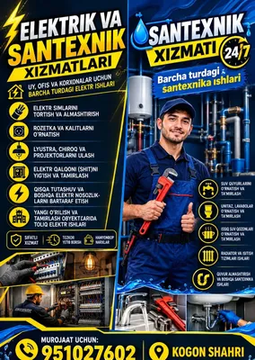 Elektirik va Santexnik xizmati