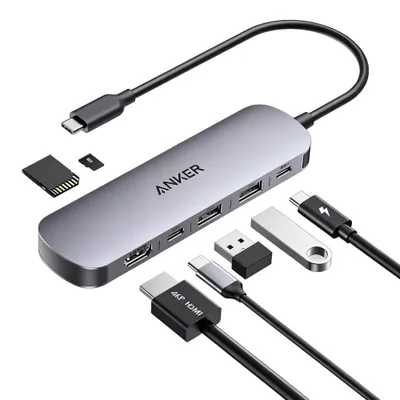 USB-хаб Anker Ultra Nano Hub USB-C (7-в-1, 4K HDMI) 1