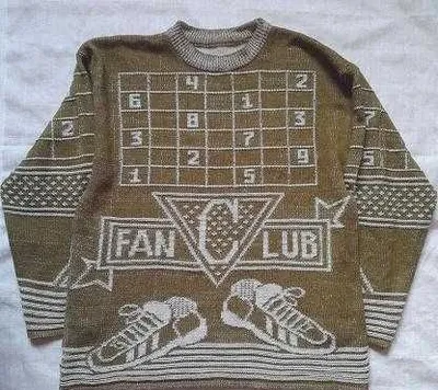 Свитер Fan Club Converse Adidas Джемпер 50-52р. Винтаж. Редкость. 1