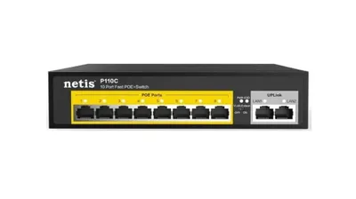 Netis P110C 8xFE PoE 2xFE boshqarilmaydigan kommutatori 1