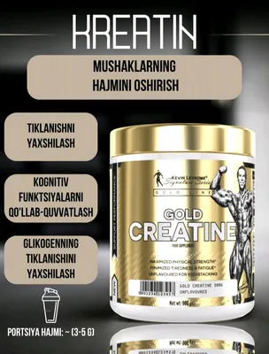Sportchilar uchun sport ozuqa LEVRONEGOLD Kreatin