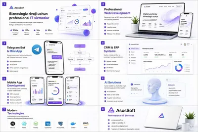Создание сайтов | Telegram-боты | Интернет-магазины | CRM | Мобильные приложения 1