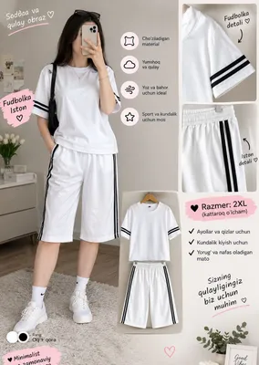 Futbolka va shortik, 2XL o‘lcham
