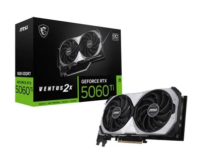 MSI RTX5060Ti VENTUS 2X 8GB OC GDDR7 videokartasi 1