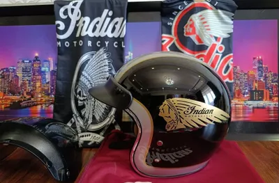 INDIAN Amerika brendining mototsikl shlemi 1