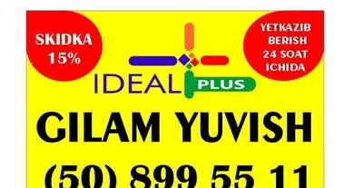 IDYAL PLYUS gilam yuvish 1