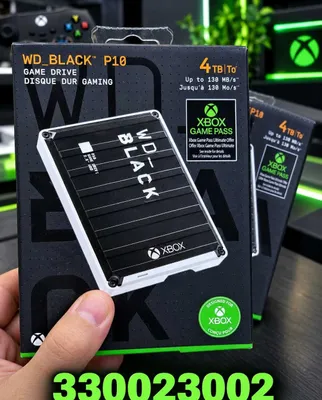 Портативный внешний жесткий диск WD_BLACK P10 Game Drive 4TB for Xbox 1