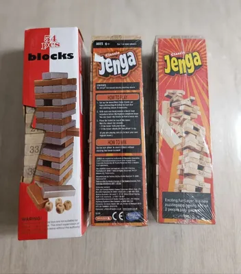 STOL O‘YINI "JENGA" (JENGA) CLASSIC. Yangi. Tezkor yetkazib berish 24/7 1