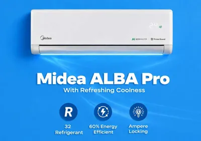 MIDEA ALBA Pro modeli konditsioneri — 12 000 Btu / Inverter / EcoMaster 1