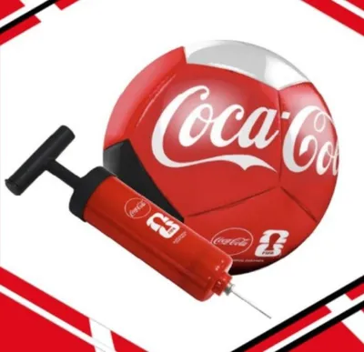 Coca-Cola футбольный мяч+насос