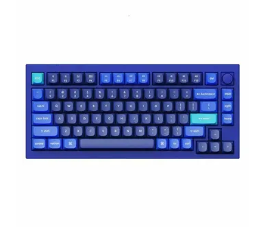 Keychron Q1 QMK klaviaturasi, HotSwap, Gateron Phantom Red, RGB, Navy
